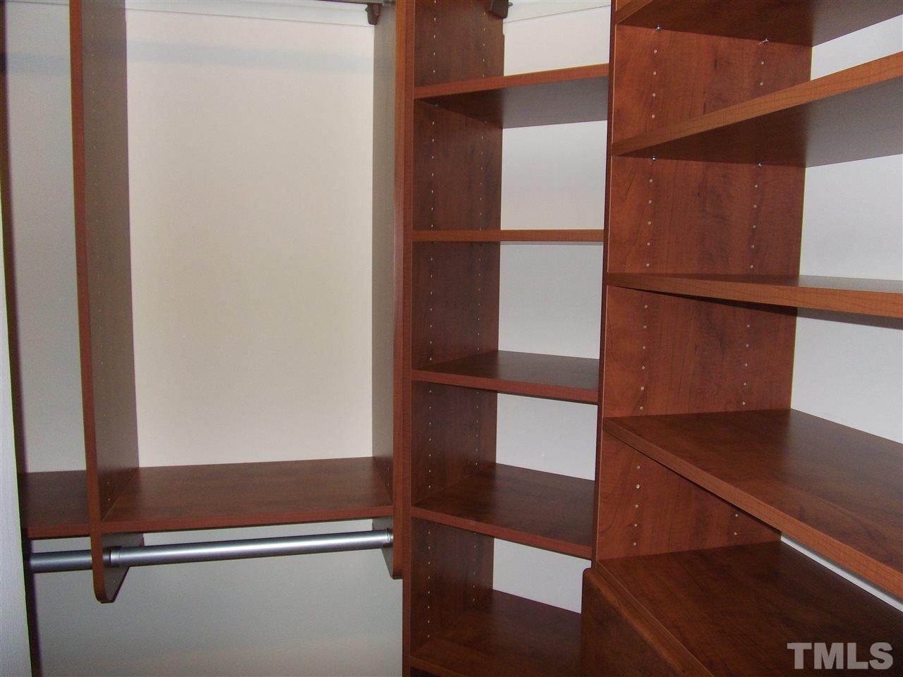 2993 Rolling Hill Road Durham, NC 27705 - Photo 19 of 25 @ walk in closets with custom built in shelving.