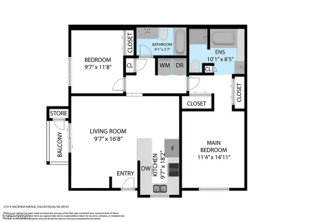 $200,000 | 5751 East Hacienda Avenue, Unit 256, Las Vegas, NV 89122