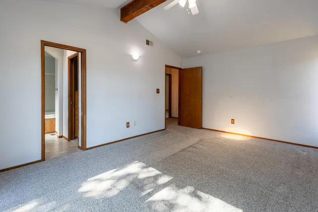 a view of an empty room