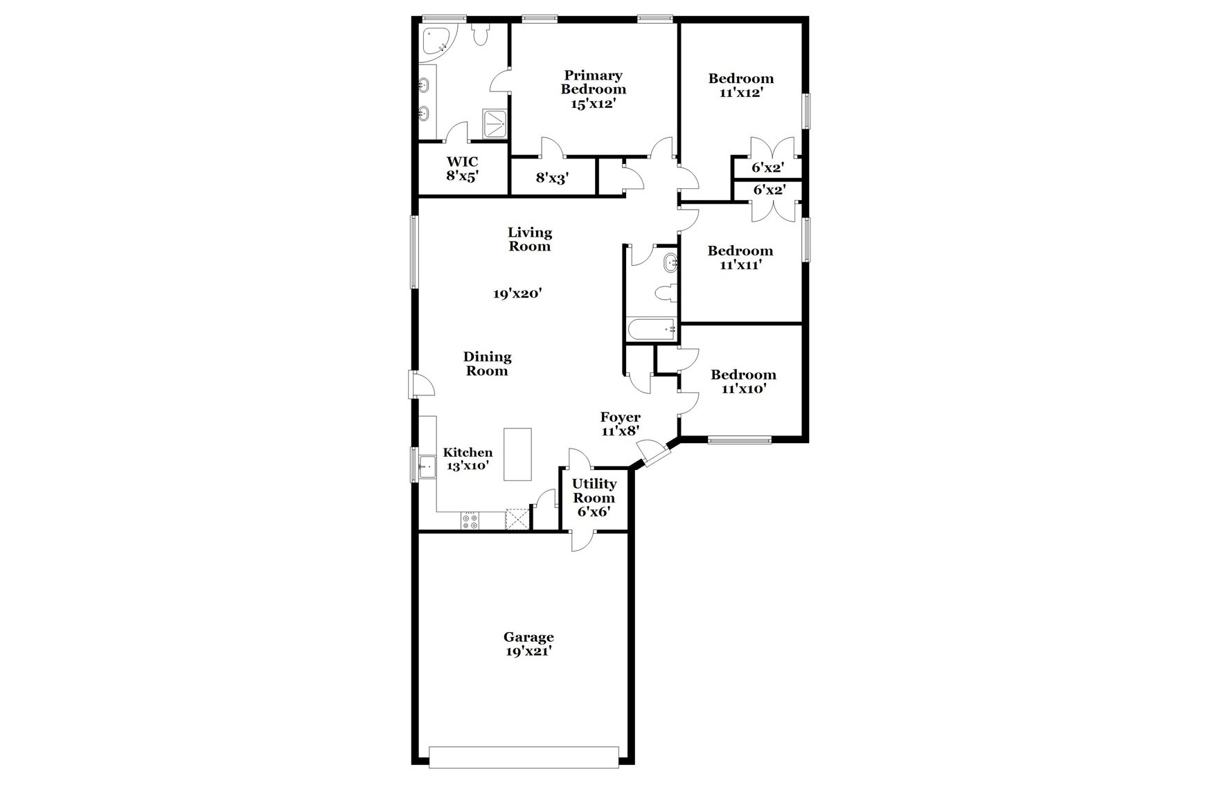 16360 Hidden River Court Conroe, TX 77302 - Photo 16 of 16 a picture of a floor plan