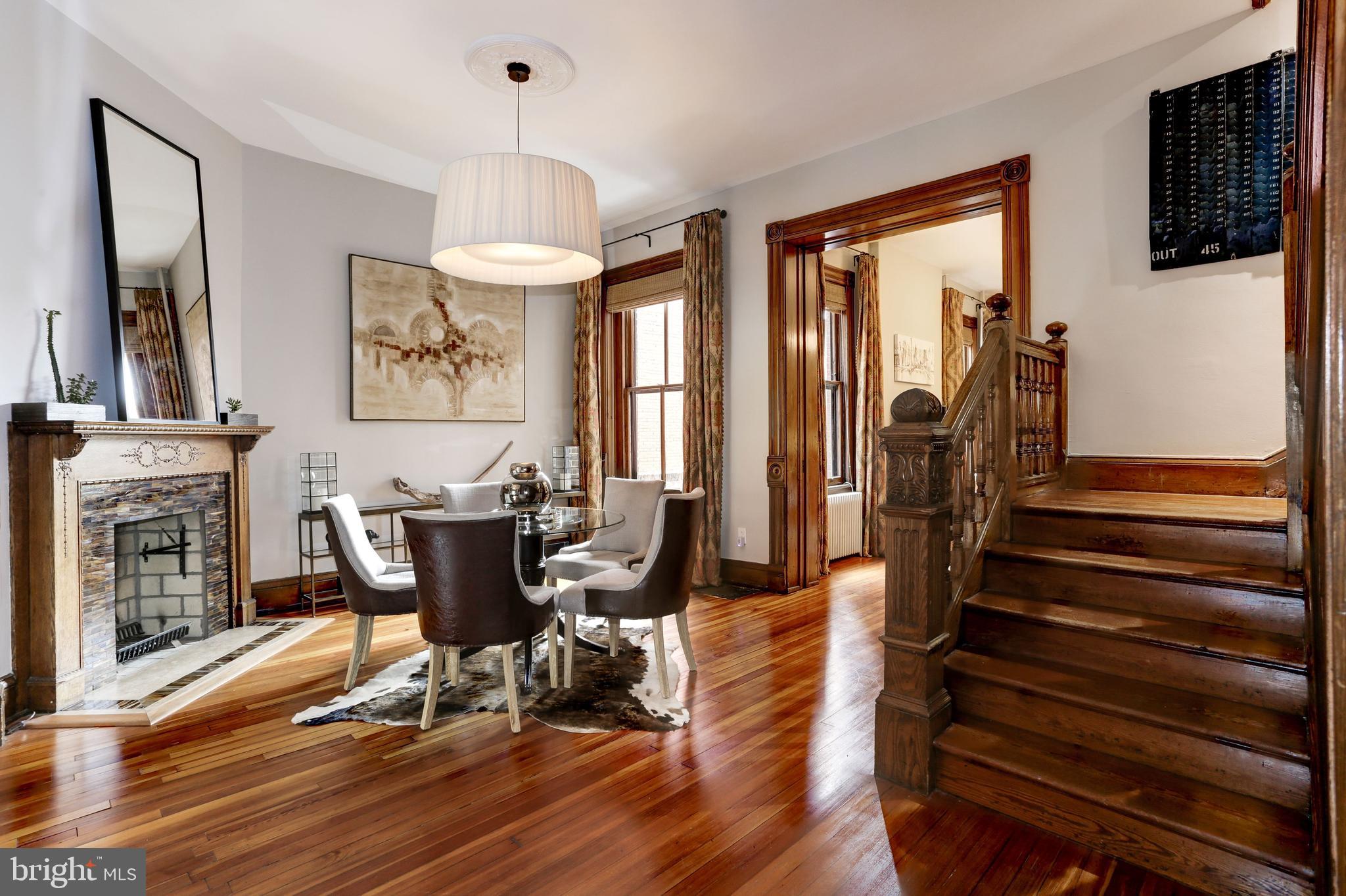 1410 15th Street Northwest Washington, DC 20005 - Photo 11 of 50 Original central staircase that was milled c.1875