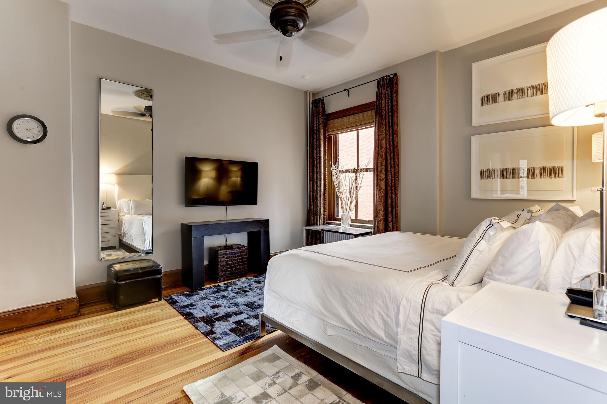 1410 15th Street Northwest Washington, DC 20005 - Photo 20 of 50 Second bedroom pinewood floors were milled c. 1875