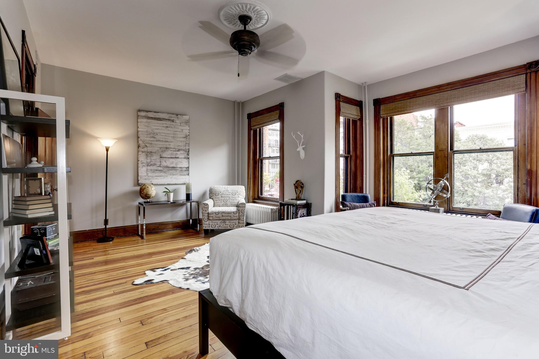 1410 15th Street Northwest Washington, DC 20005 - Photo 23 of 50 Master bedroom offers a sitting and dressing area