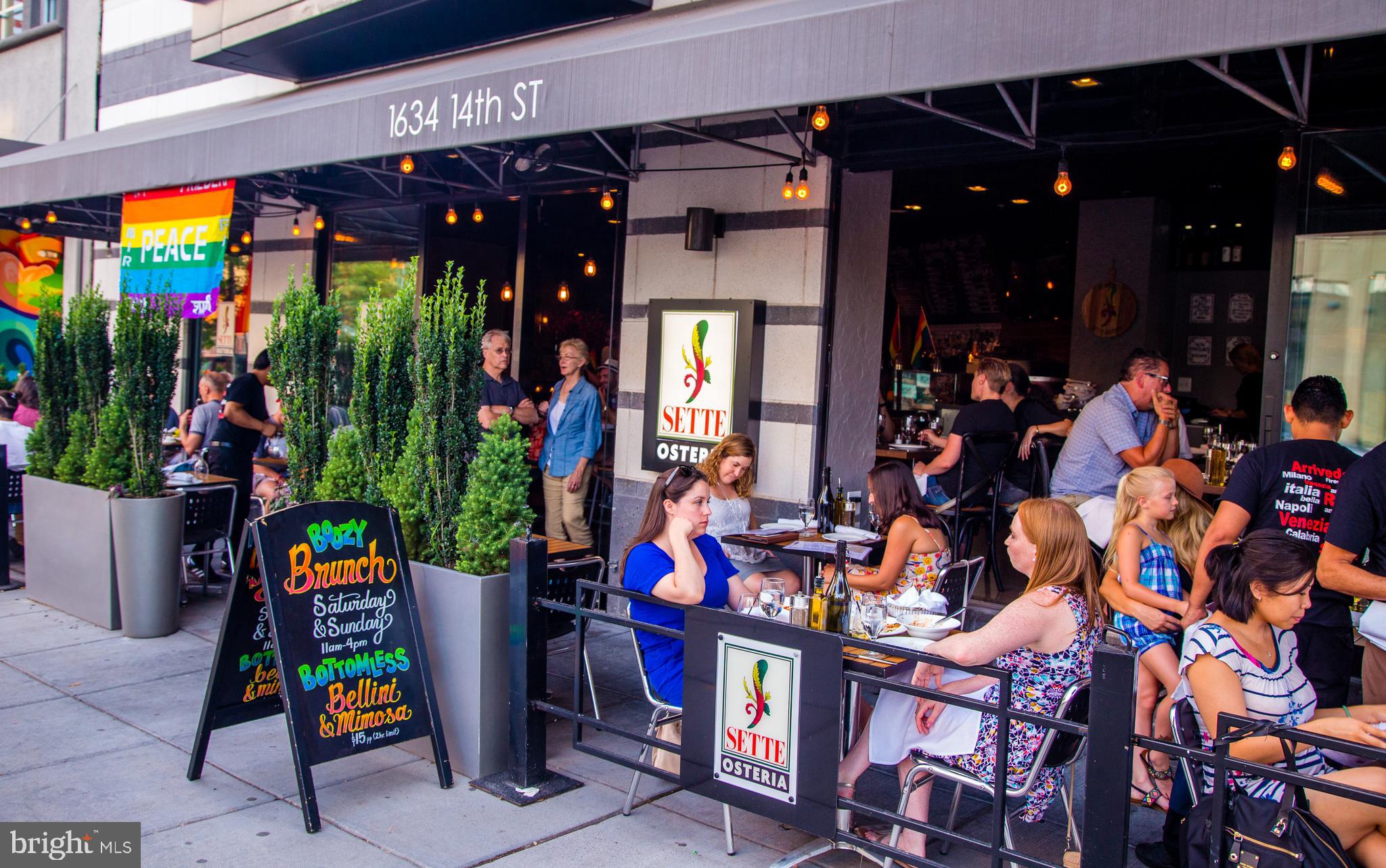 1410 15th Street Northwest Washington, DC 20005 - Photo 49 of 50 Sette Osteria authentic Italian menu Logan Circle