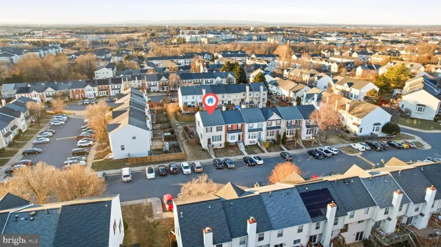 an aerial view of multiple house
