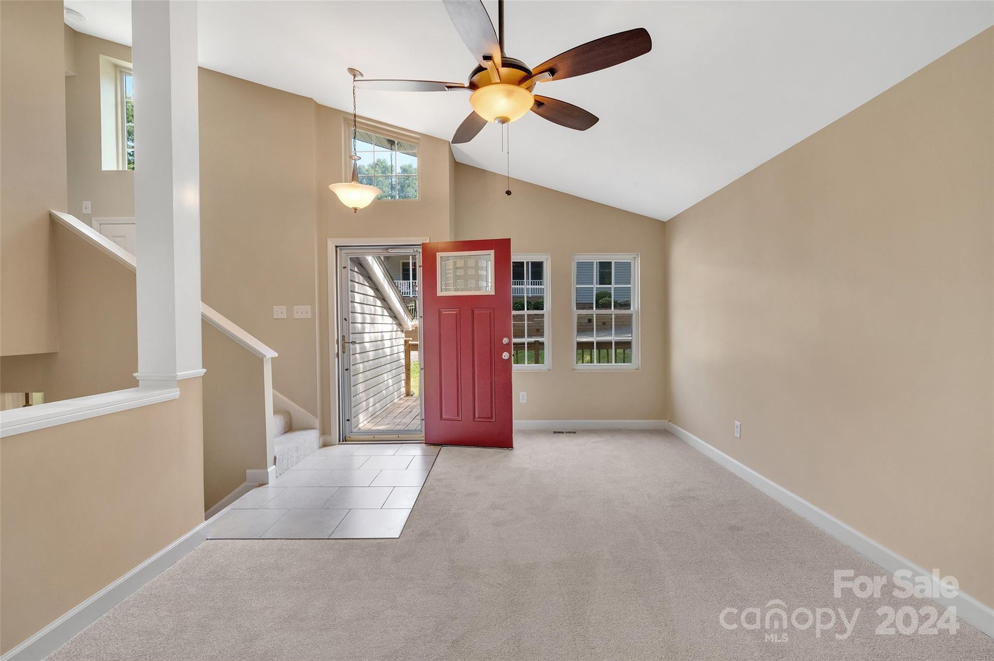 3076 Point Clear Drive Tega Cay, SC 29708 - Photo 2 of 28 a view interior of a house with an entryway and fan