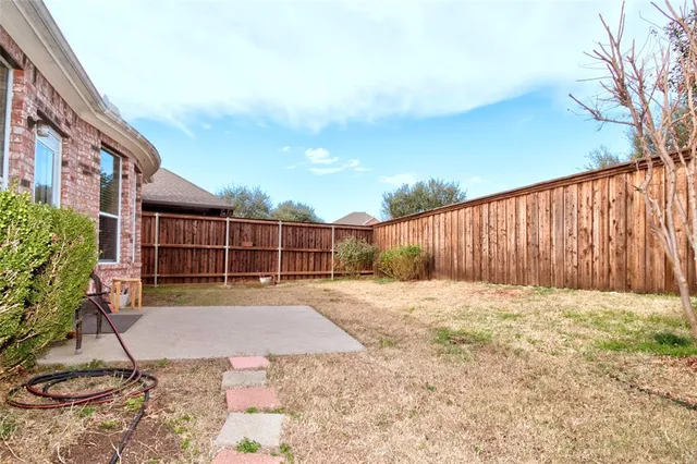 a backyard of a house
