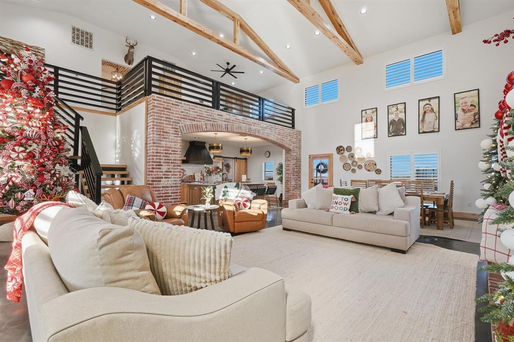 519 Wimberly Road Merkel, TX 79536 - Photo 11 of 40 a living room with furniture and a fireplace
