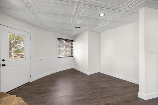 wooden floor in an empty room
