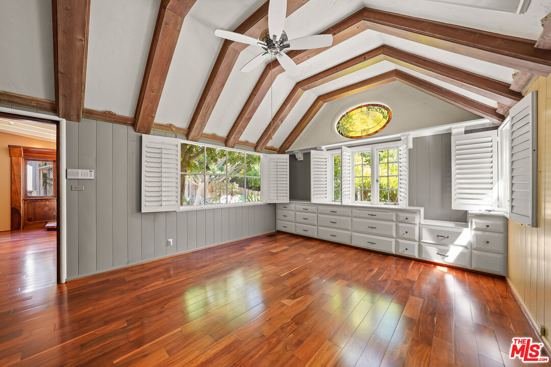455 El Bosque Laguna Beach, CA 92651 - Photo 17 of 57 a view of an empty room with wooden floor and a window