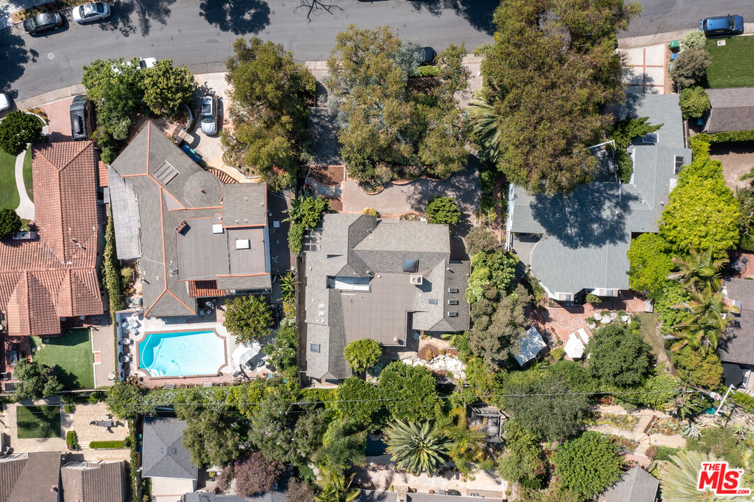455 El Bosque Laguna Beach, CA 92651 - Photo 48 of 57 an aerial view of a house with a yard and garden