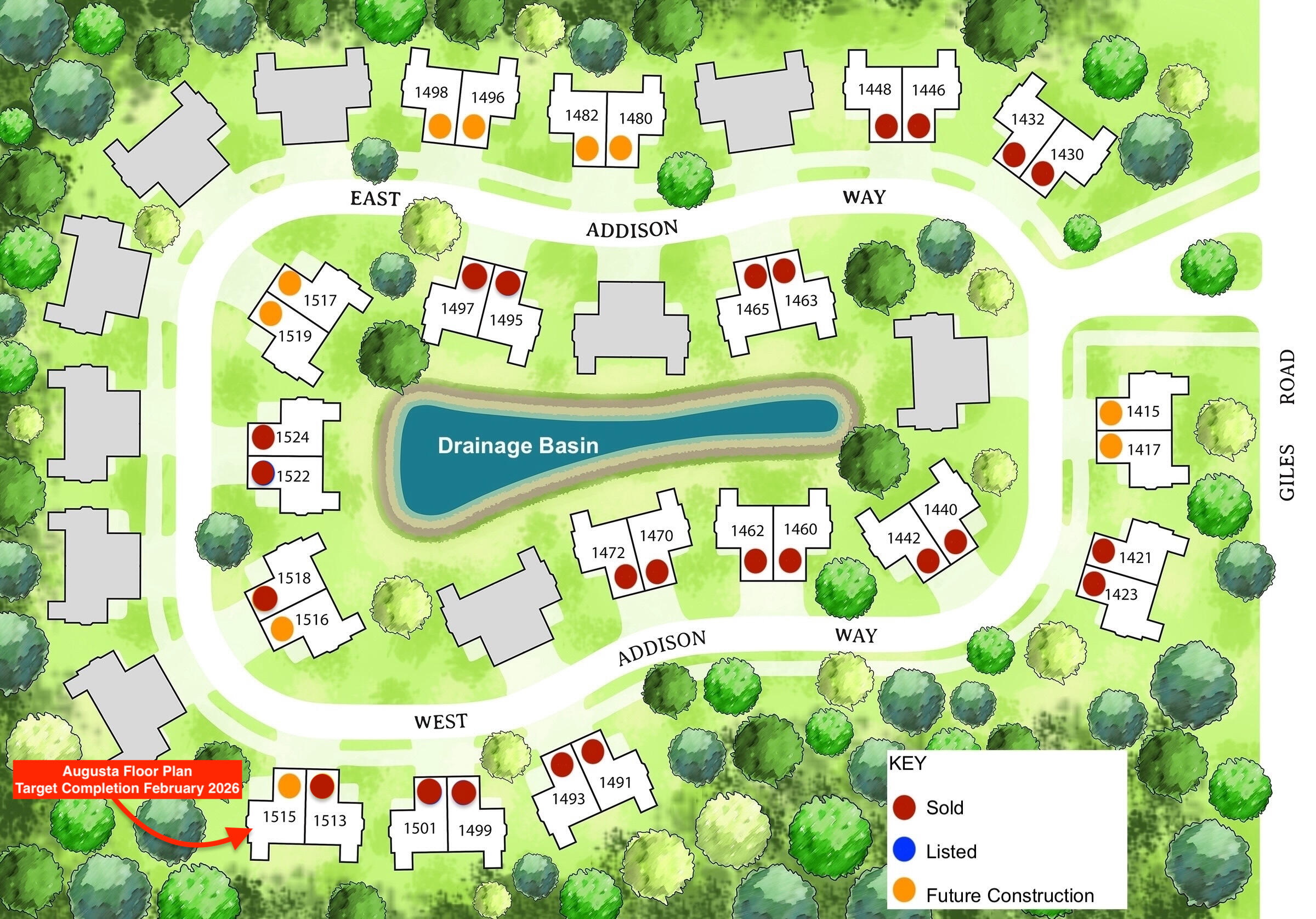 1515 West Addison Way Muskegon, MI 49445 - Photo 3 of 79 2025 October Bloomfield Acres Siteplan 1