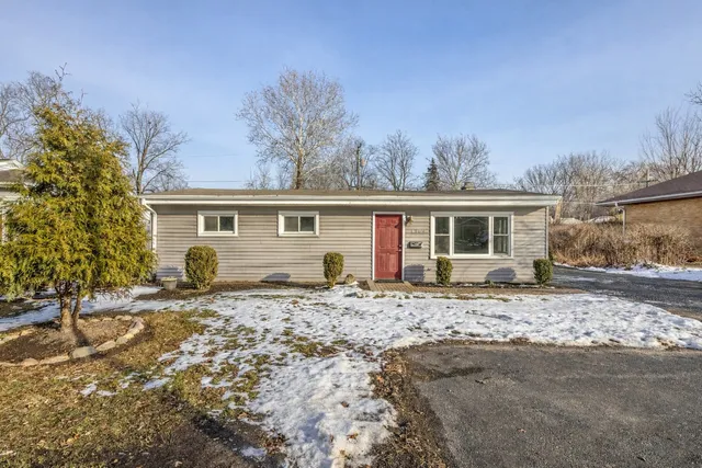 front view of house with a patio
