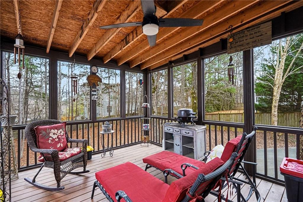 174 Senators Ridge Drive Dallas, GA 30132 - Photo 24 of 26 a view of a balcony with furniture
