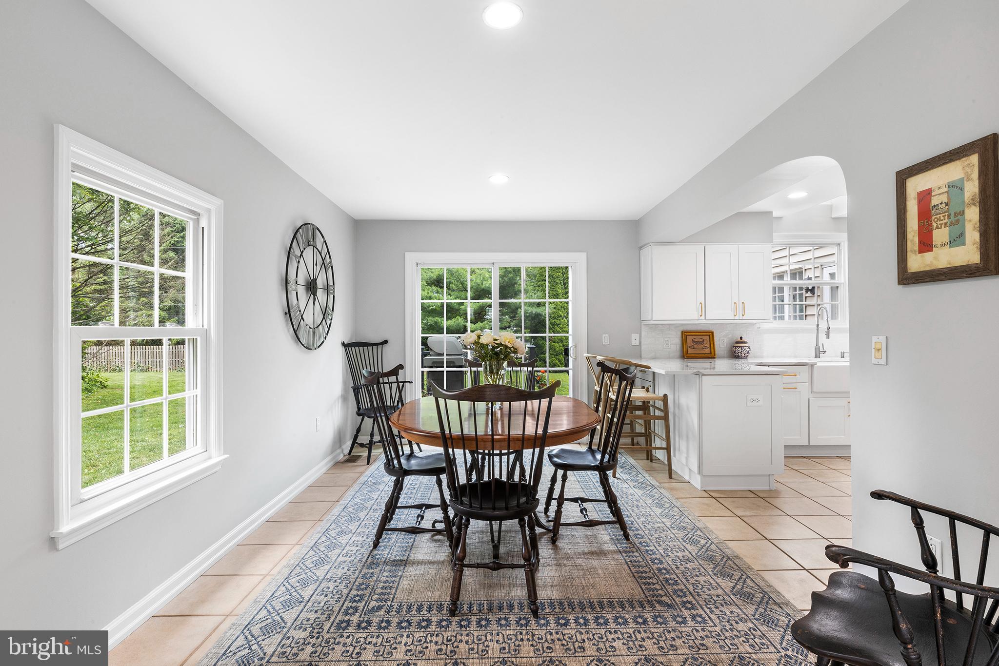 231 Sunset Road Wayne, PA 19087 - Photo 14 of 31 Sliders to Back Deck from Breakfast Room