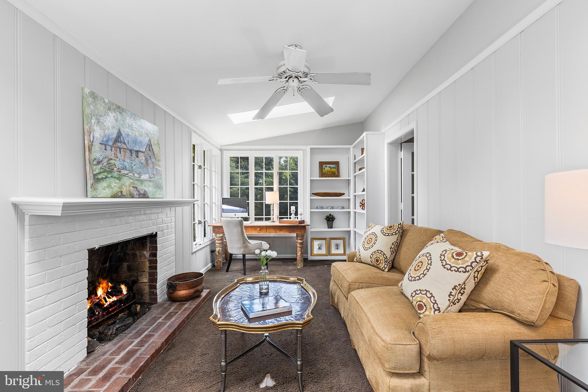 231 Sunset Road Wayne, PA 19087 - Photo 7 of 31 Den with Gas Fireplace