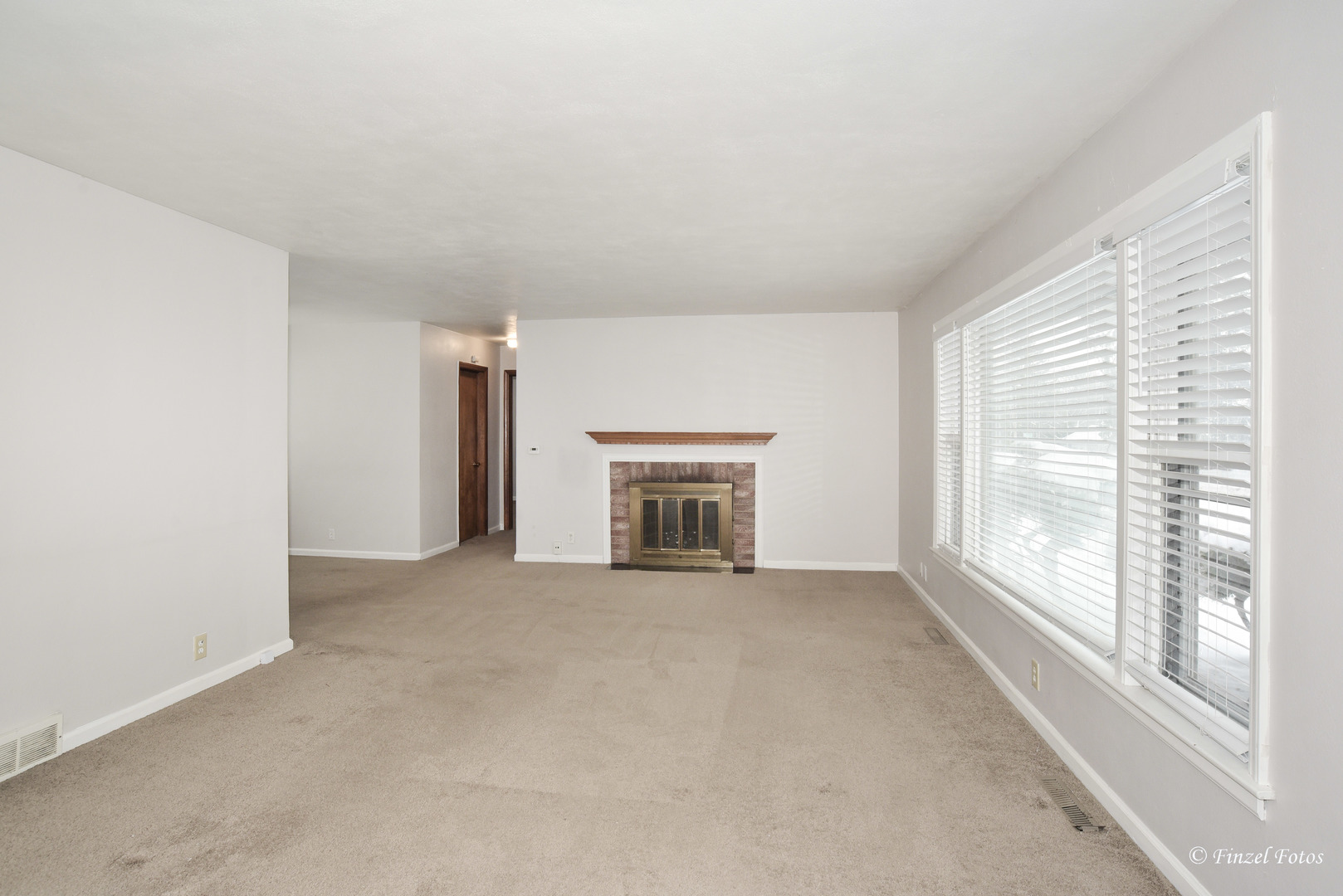 800 Morgan Street Elgin, IL 60123 - Photo 2 of 11 a view of an empty room with a window and a fireplace
