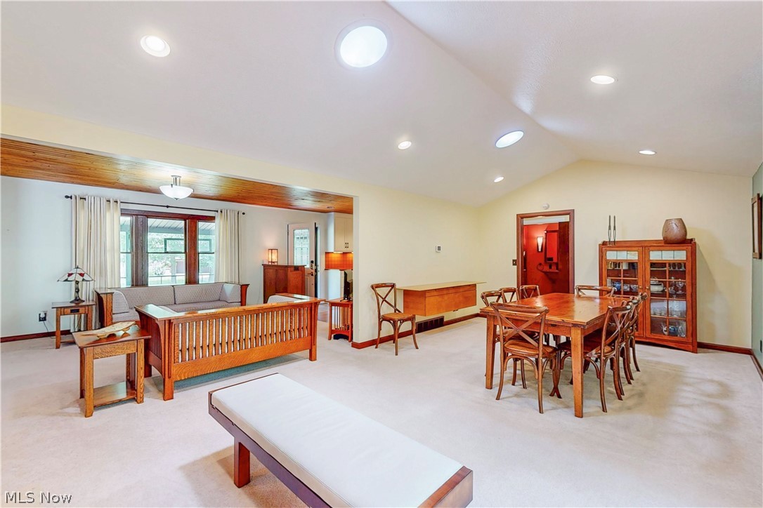 86532 North Bay Road Scio, OH 43988 - Photo 26 of 48 Expansive living and dining areas featuring vaulted ceilings with recessed lighting and skylights