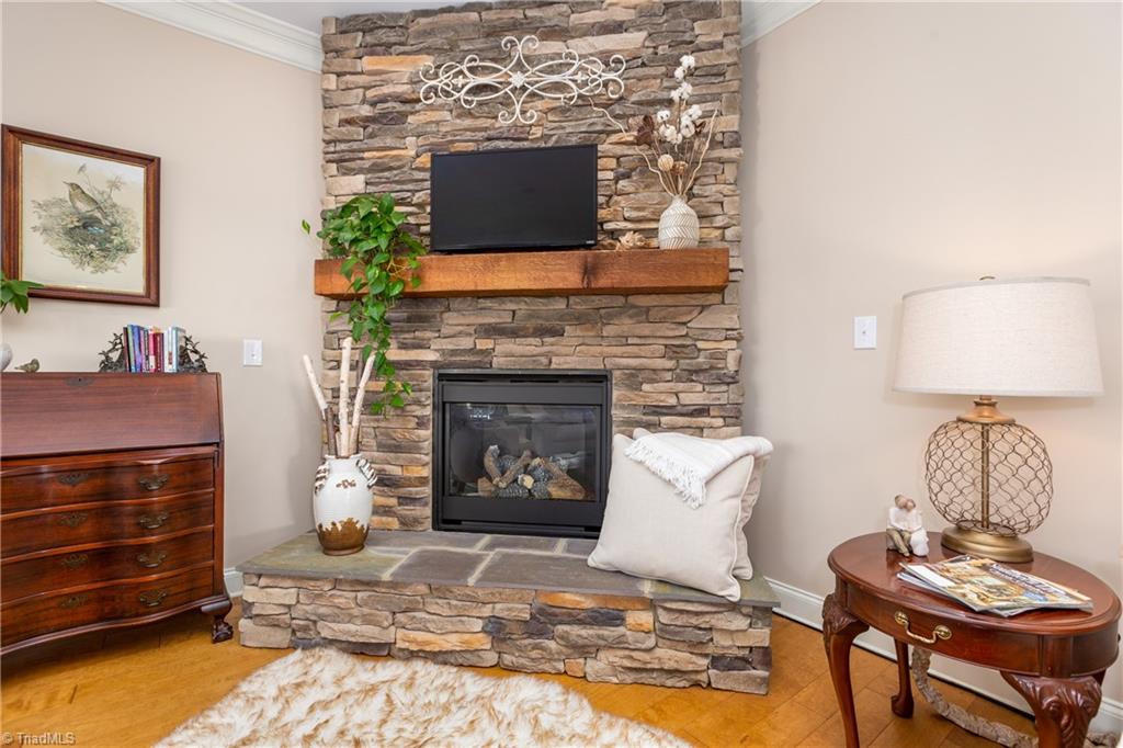 105 Mountain Ridge Court King, NC 27021 - Photo 23 of 43 Snuggle up to this cozy propane fueled fireplace on these cool evenings