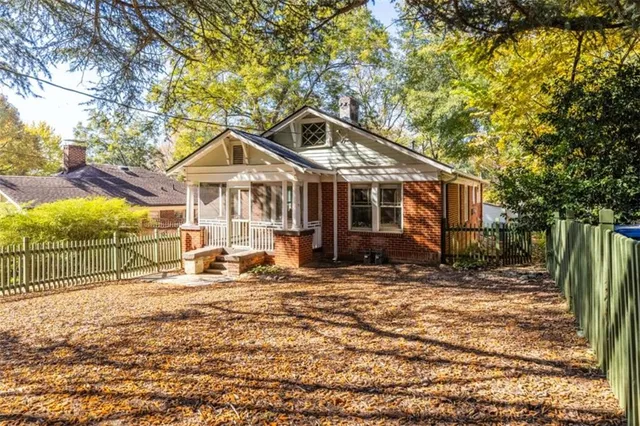 a view of a room with a large window