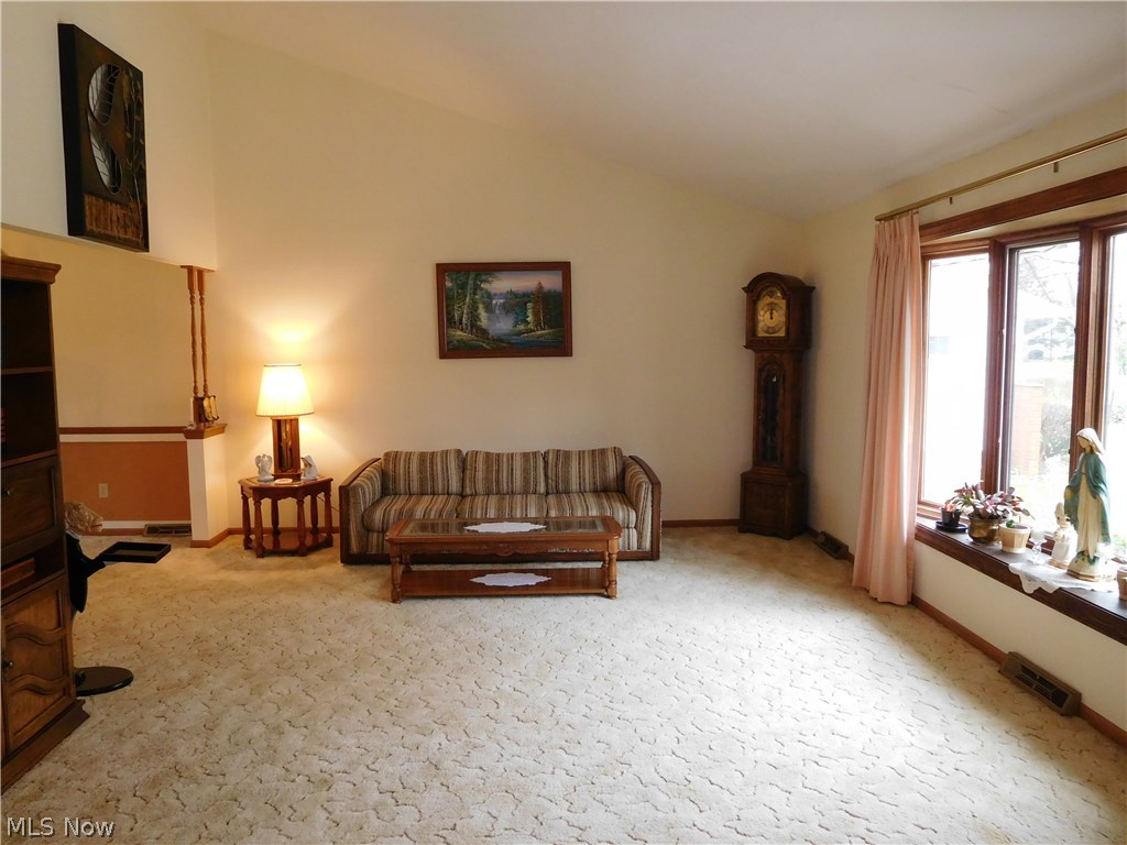 8721 Webster Road Strongsville, OH 44136 - Photo 6 of 13 Vaulted living room with bay window!