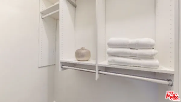 a close view of closet