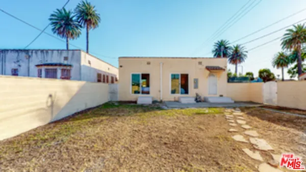 a view of a house with a patio