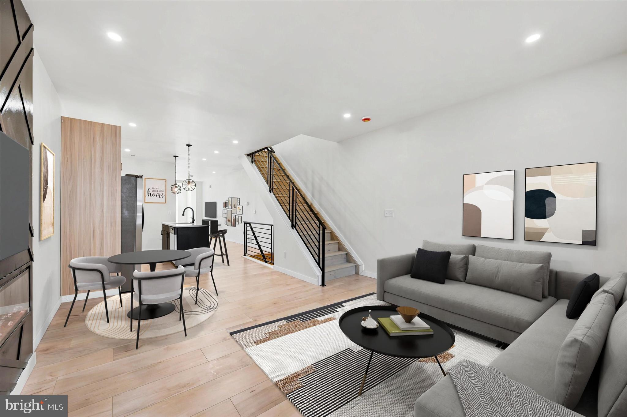 1445 North 60th Street Philadelphia, PA 19151 - Photo 6 of 29 LIVING ROOM VIRTUAL STAGING
