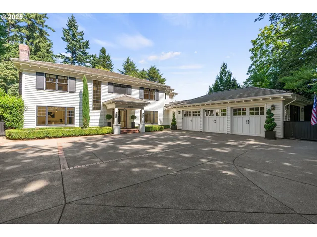 a view of a house with a street