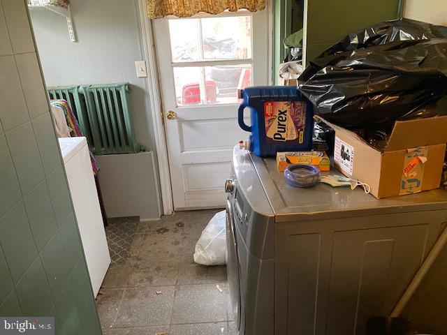 5152 Hiffletrayer Road Green Lane, PA 18054 - Photo 19 of 24 a utility room with dryer and washer