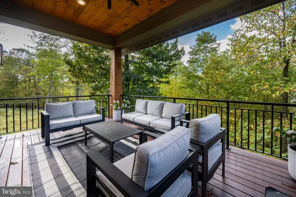 a bathroom with a shower and toilet