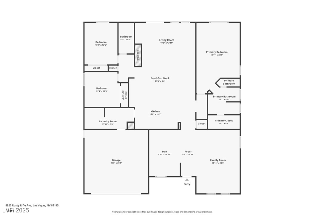 8920 Rusty Rifle Avenue Las Vegas, NV 89143 - Photo 33 of 37 View of layout