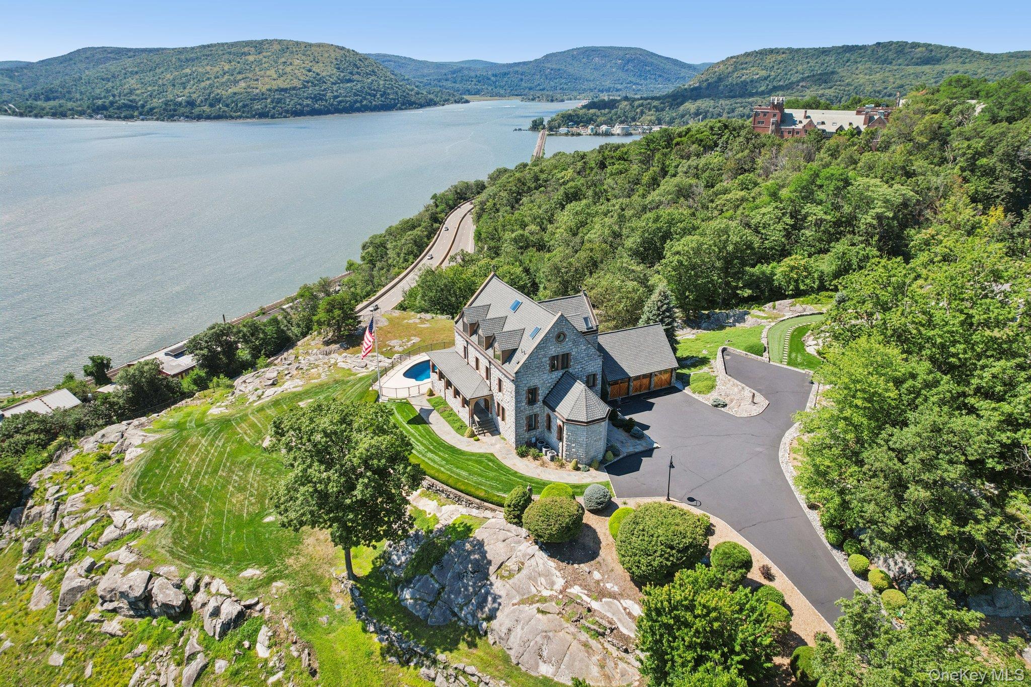 1 St Mary's Convent Peekskill, NY 10566 - Photo 41 of 49 an aerial view of a house with a lake view