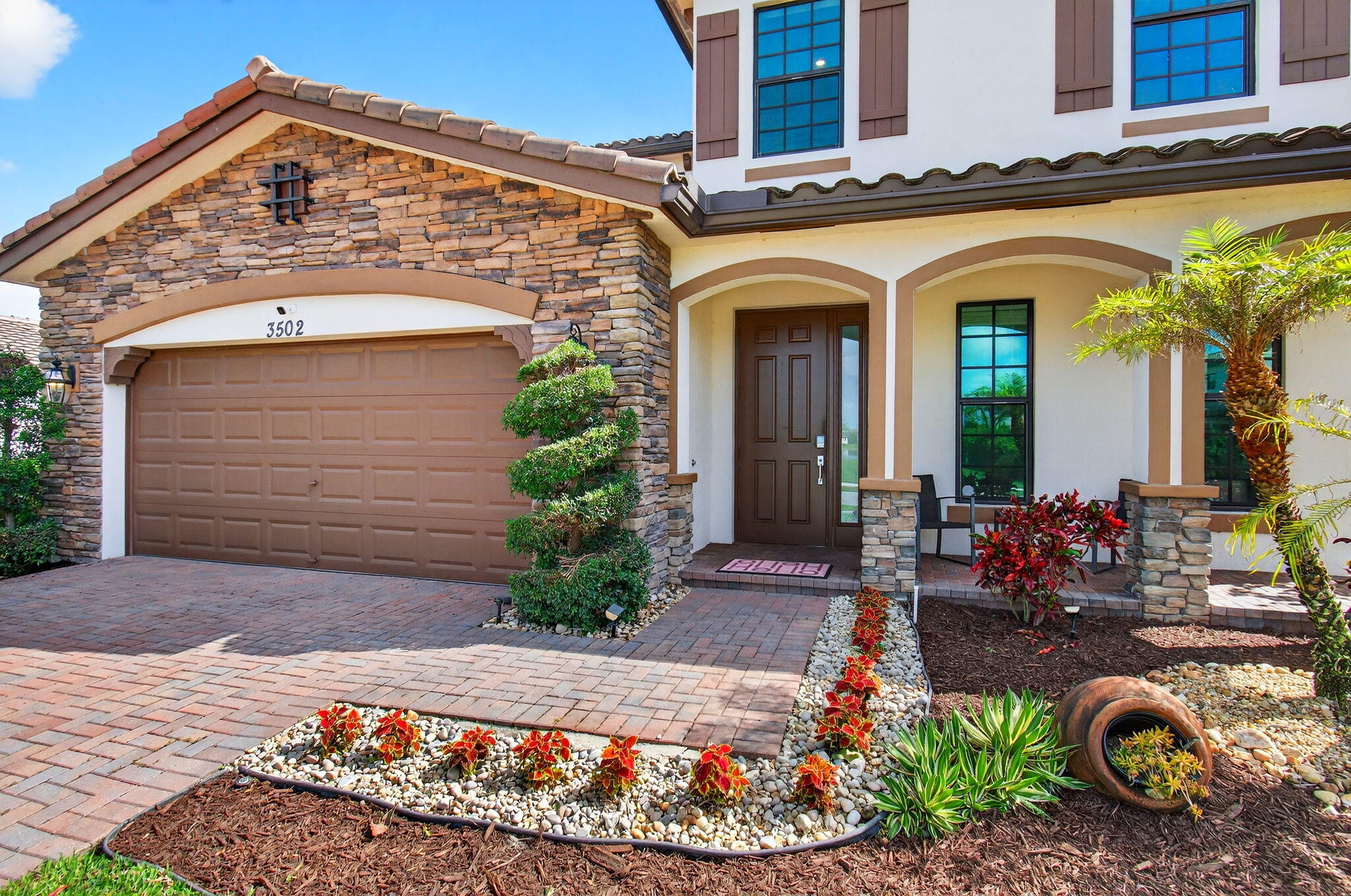 3502 Bauer Road Royal Palm Beach, FL 33411 - Photo 17 of 80 Freshly Manicured Entry