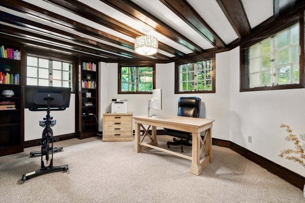 21 Windsor Road Wellesley, MA 02481 - Photo 25 of 28 a view of a room with gym equipment and a large window