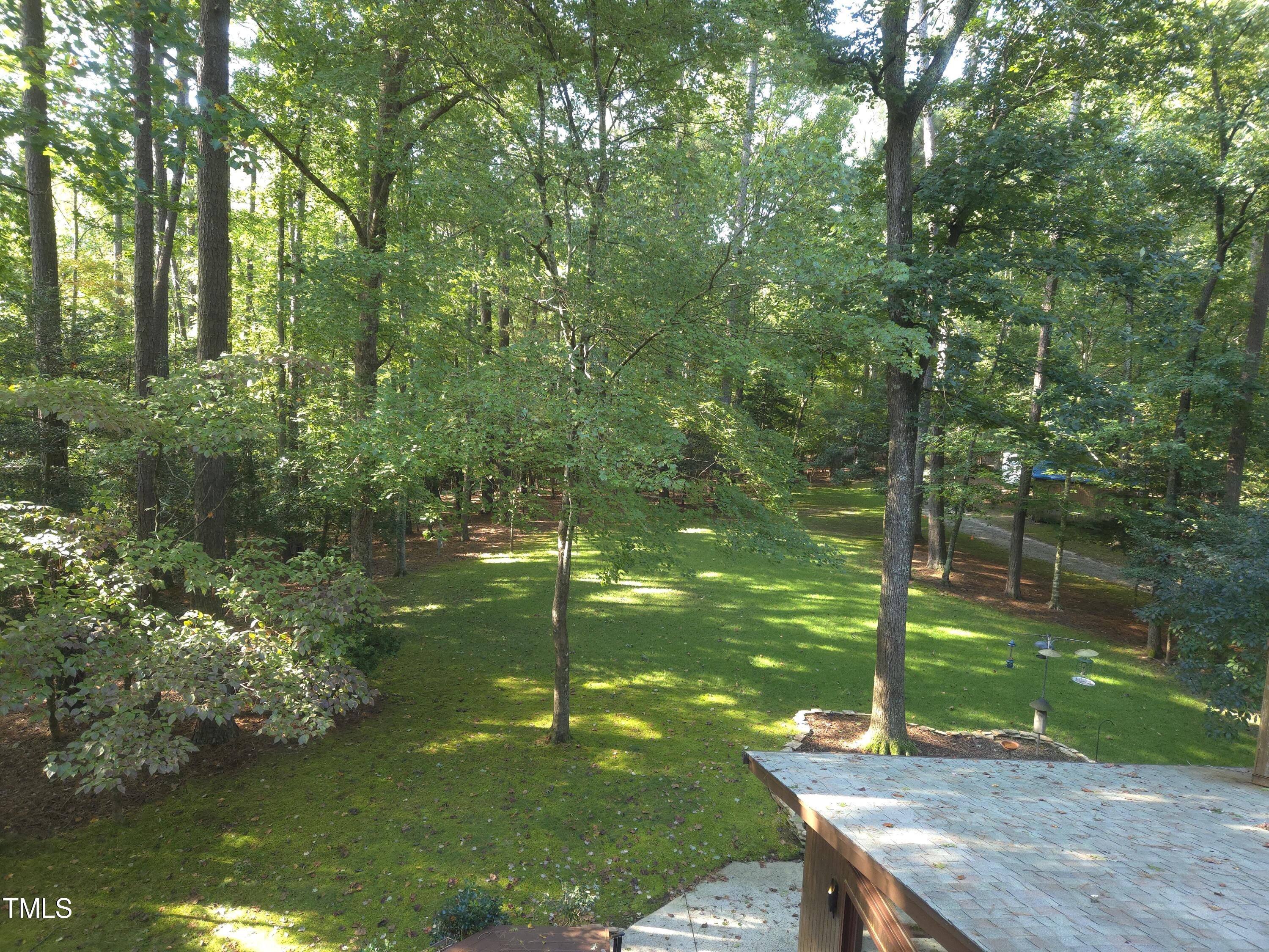 12012 Peed Road Raleigh, NC 27614 - Photo 34 of 48 a view of a backyard with a lake view