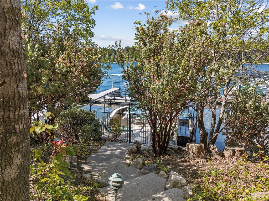 28019 North Shore Road Lake Arrowhead, CA 92352 - Photo 26 of 30 a view of a house with a tree