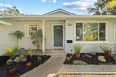 a front view of a house