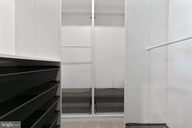 a close view of closet