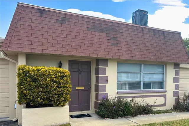 a front view of a house