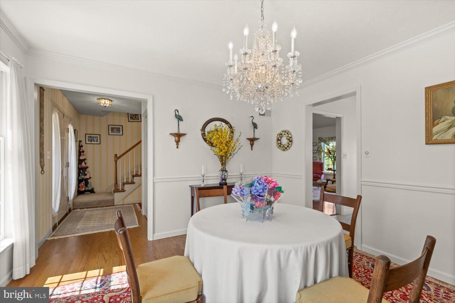 34 Ream Road Stevens, PA 17578 - Photo 6 of 53 a view of a dining room with furniture and chandelier