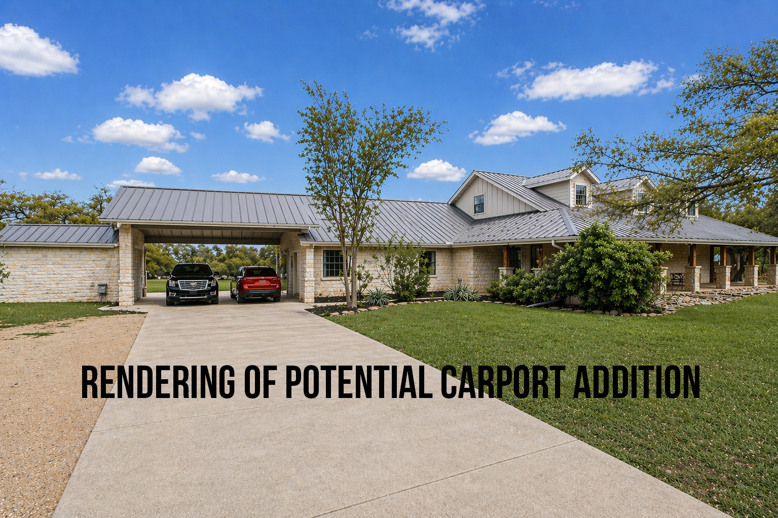 301 Medlin Creek Loop Dripping Springs, TX 78620 - Photo 38 of 40 Rendering of potential carport addition. Quoted at $30k.