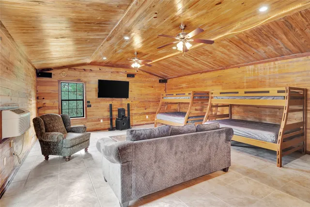 a outdoor living space with furniture