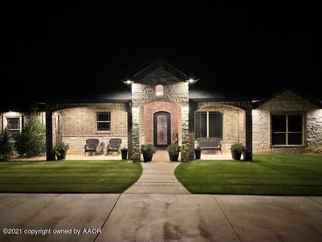 17500 Spring Lake Drive Canyon, TX 79015 - Photo 45 of 49 a front view of a house with a yard