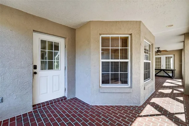 a view of front door