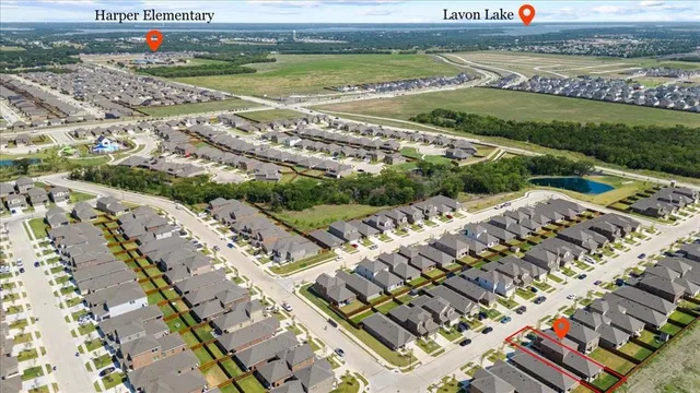 an aerial view of a city