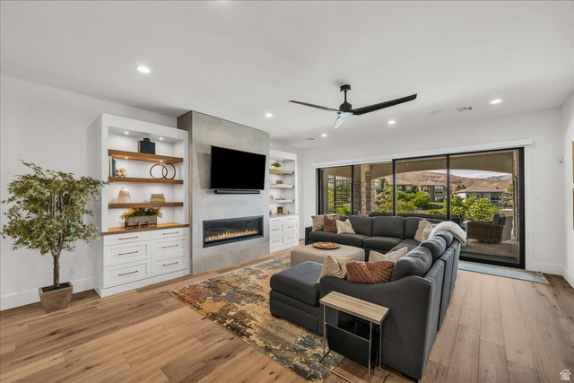 2608 Canyon Ridge Drive St. George, UT 84770 - Photo 55 of 86 Spacious living area featuring light wood-finish flooring and recessed lighting
