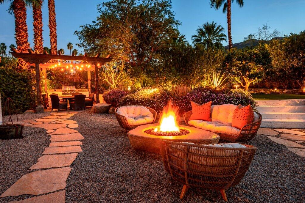 71607 Sahara Road Rancho Mirage, CA 92270 - Photo 67 of 118 SA - 58.jpg-firepit-bbq-twilight-hot