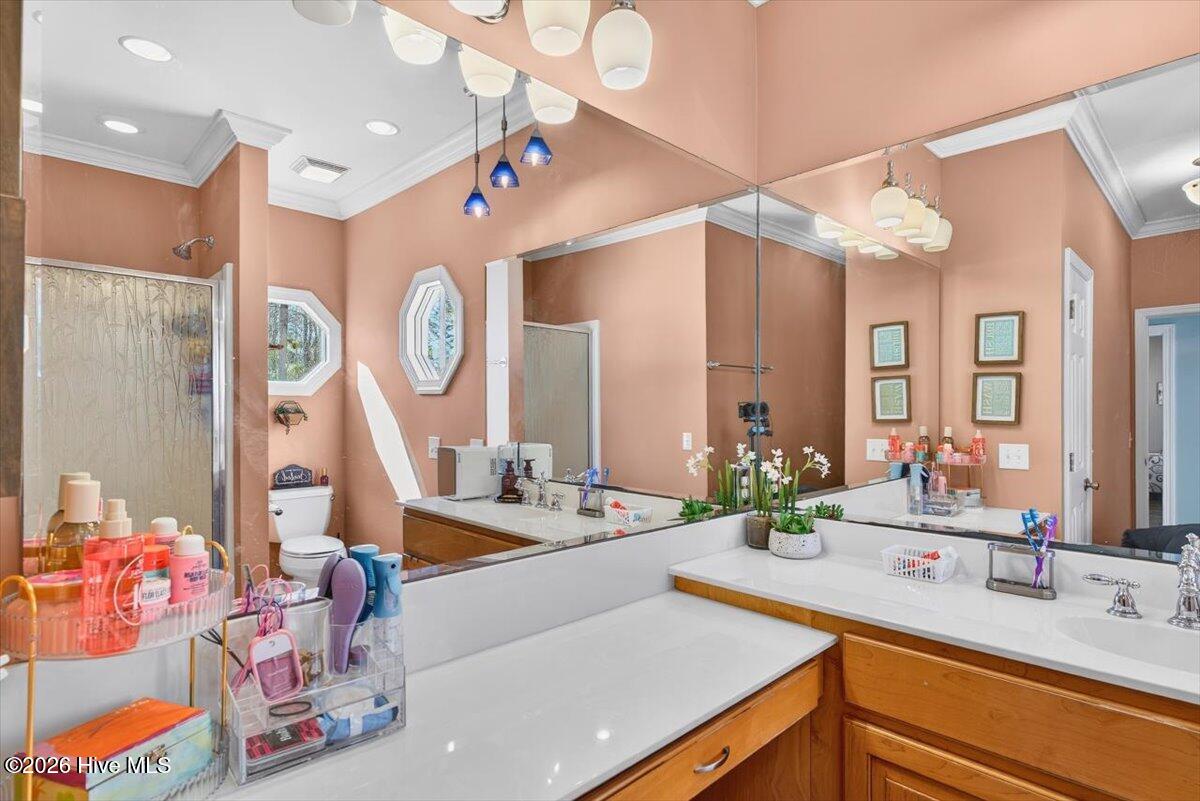 18 Brierwood Road Southwest Shallotte, NC 28470 - Photo 34 of 70 Large bathroom with plenty of counter space and bright lighting.