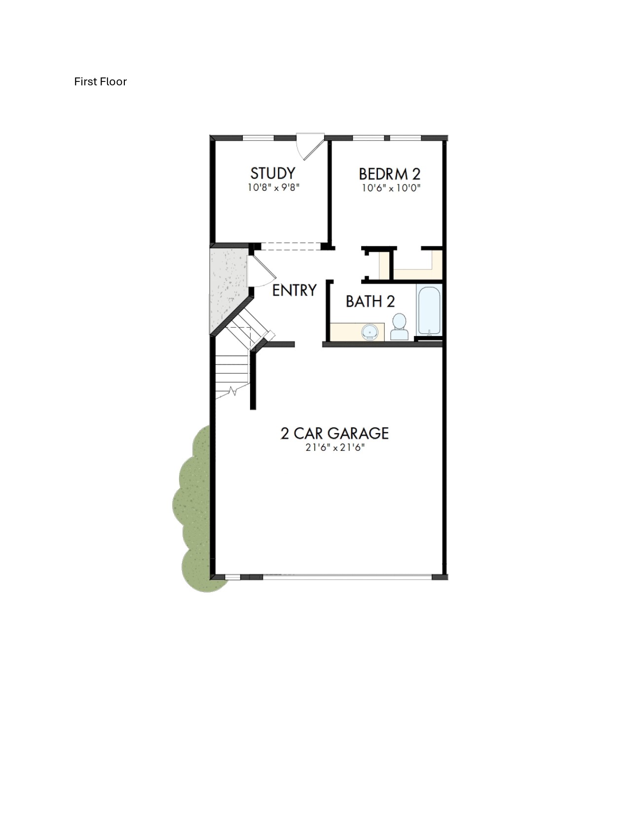1006 A Brickell Loop Austin, TX 78744 - Photo 16 of 17 Floor Plan - 1st Floor